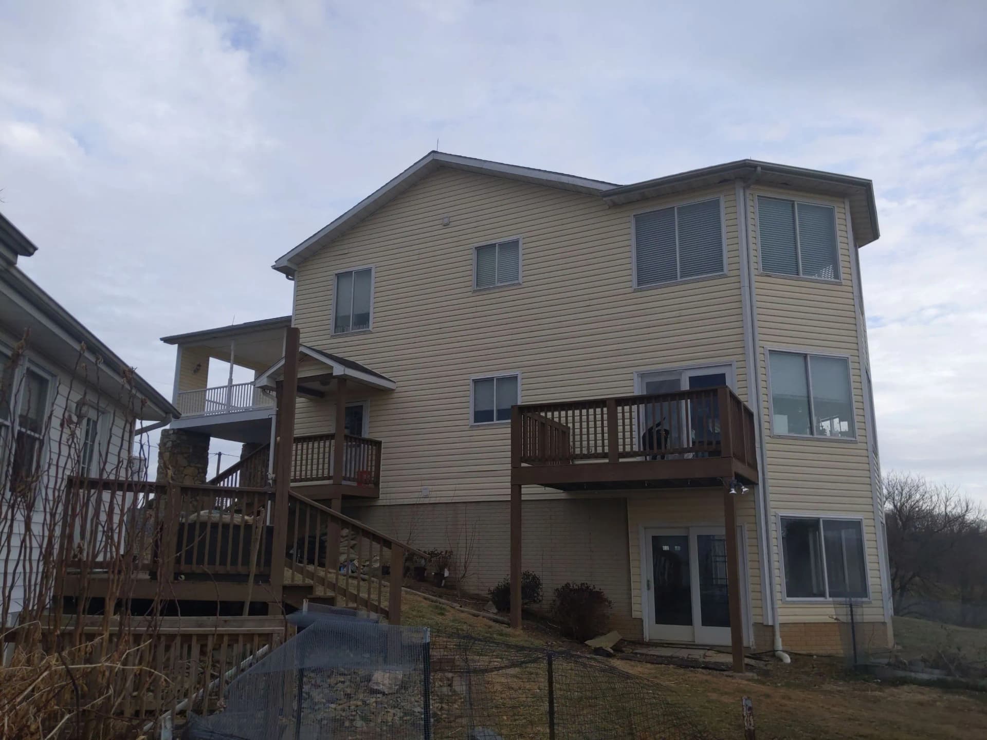 Full Exterior Remodel, Charles Town: before renovation